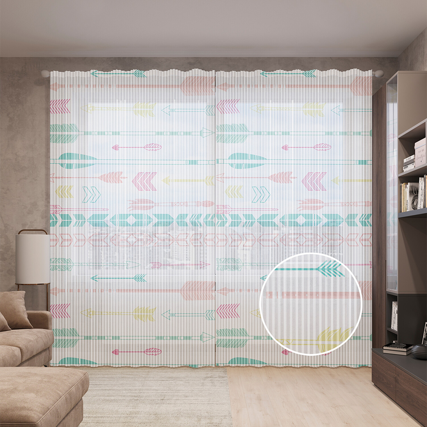 

Тюль вуаль на шторной ленте с принтом JoyArty "Перекрестный обстрел", 310х265 см, Перекрестный обстрел