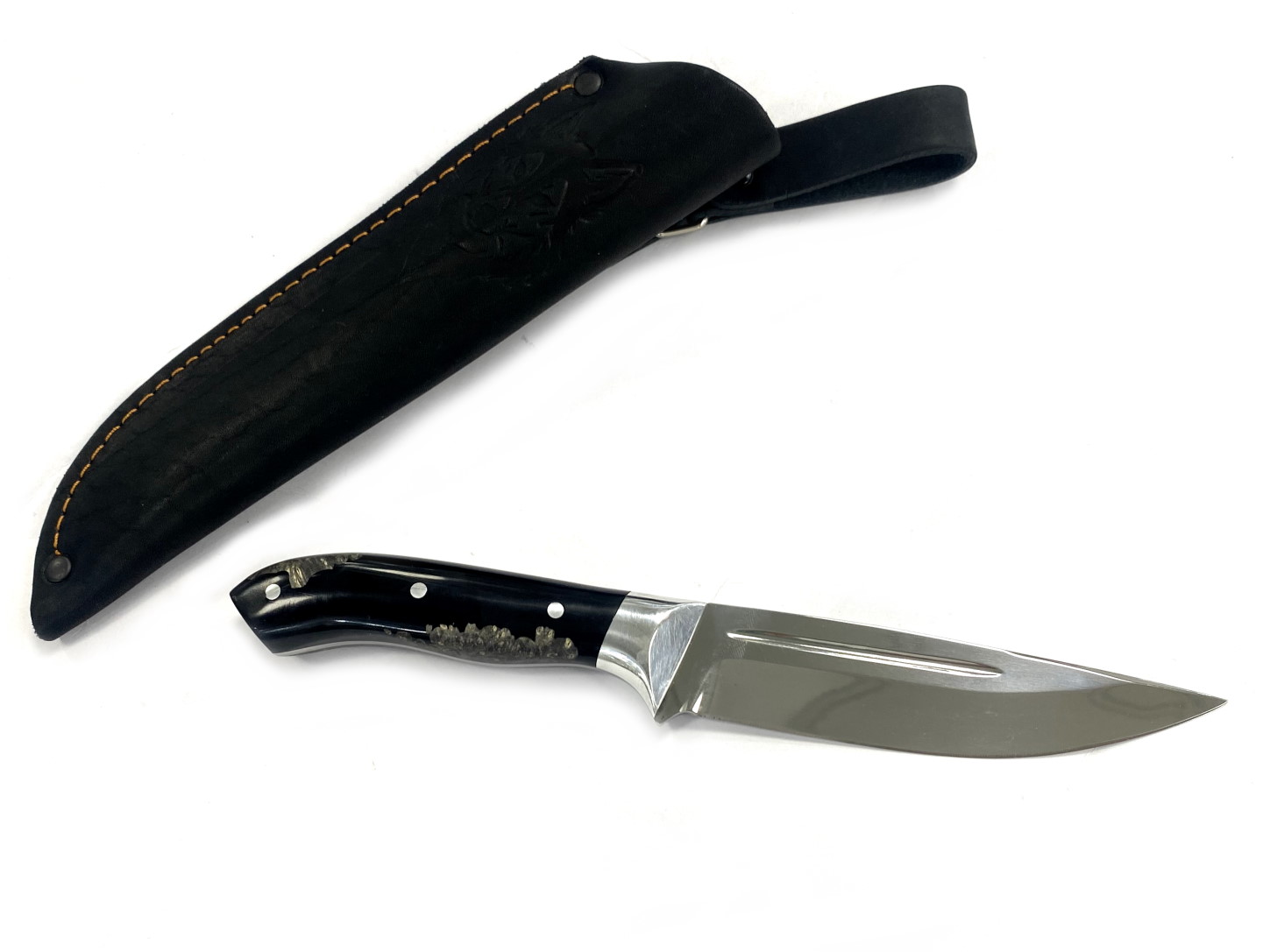 Нож Ворсма Джокер, кованая Х12МФ, цельнометаллический, акрил