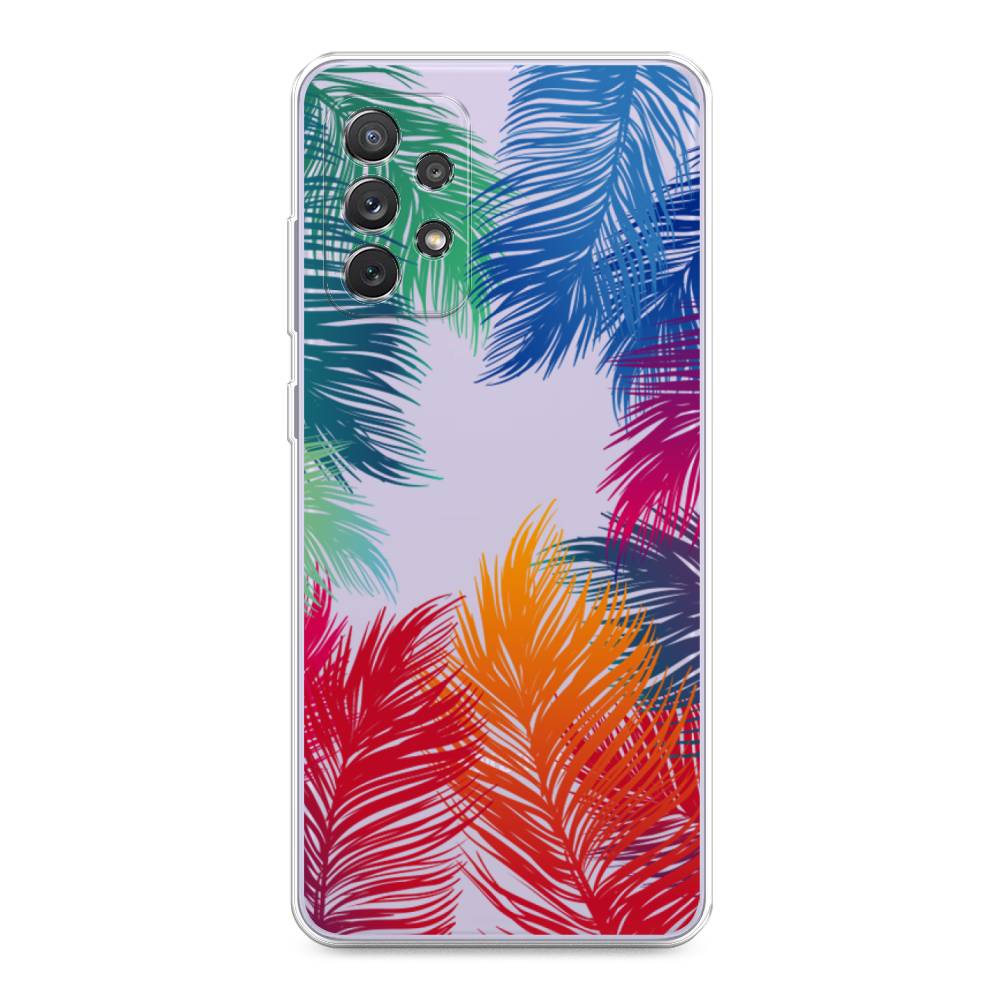 фото Чехол awog "рамка из перьев" для samsung galaxy a73