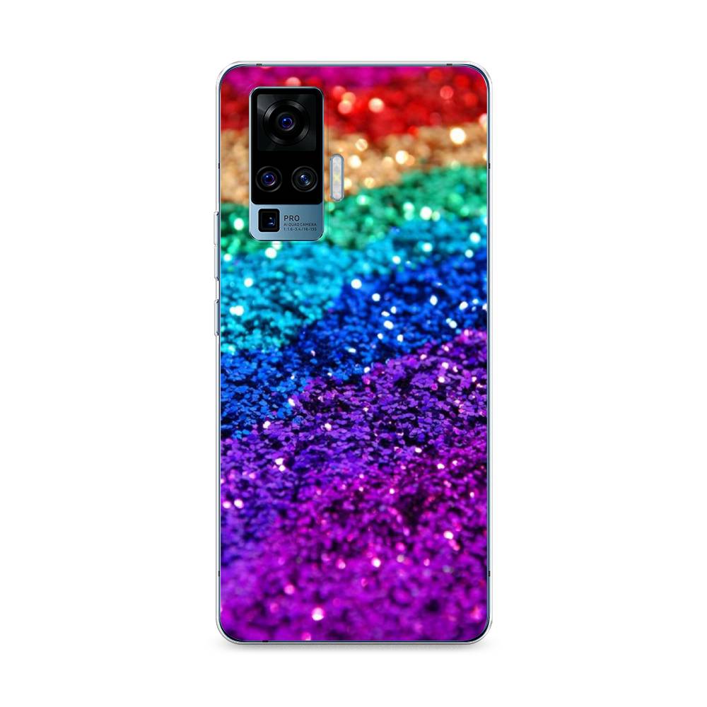 

Чехол Awog на Vivo X50 Pro "Блестящая радуга рисунок", 262350-3