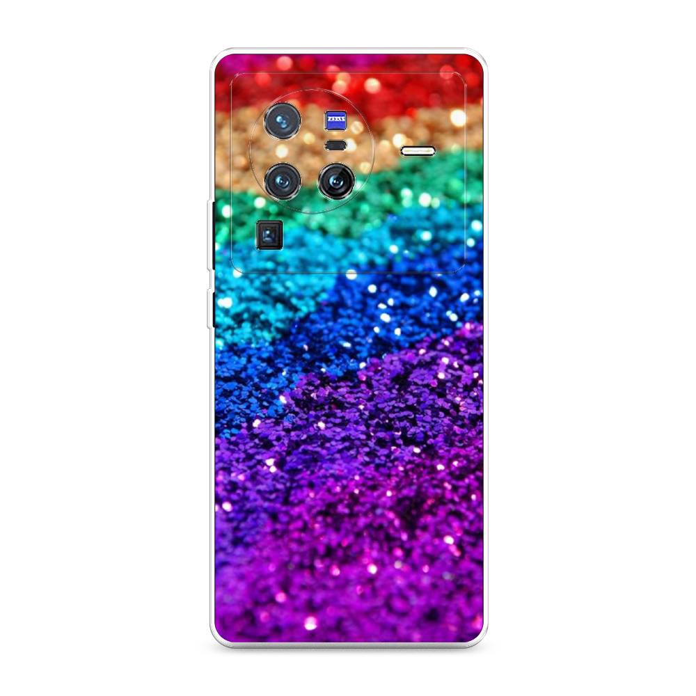 

Чехол Awog на Vivo X80 Pro "Блестящая радуга рисунок", 266650-3