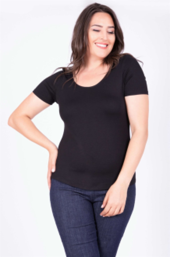 

Футболка женская My Line Moda 539 черная XL, 539