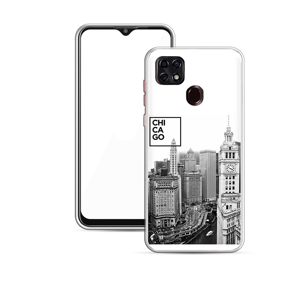 

Чехол MyPads Tocco для ZTE Blade 20 Smart черно белый чикаго (PT226940.456.689), Прозрачный, Tocco