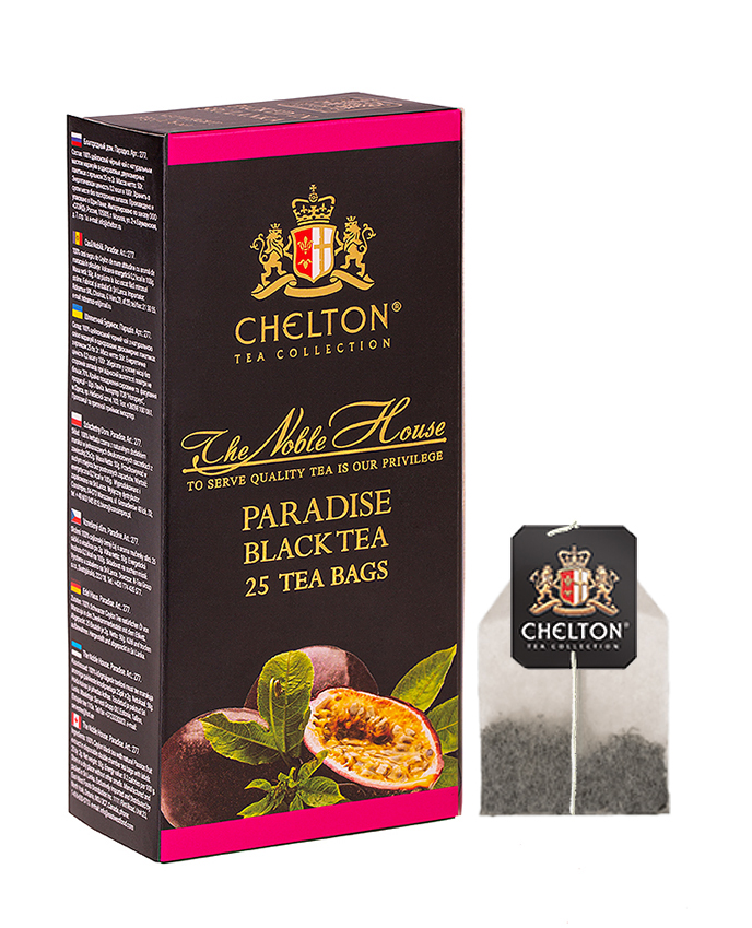 Чай черный с маракуйей в пакетиках Chelton Благородный дом, 25 шт