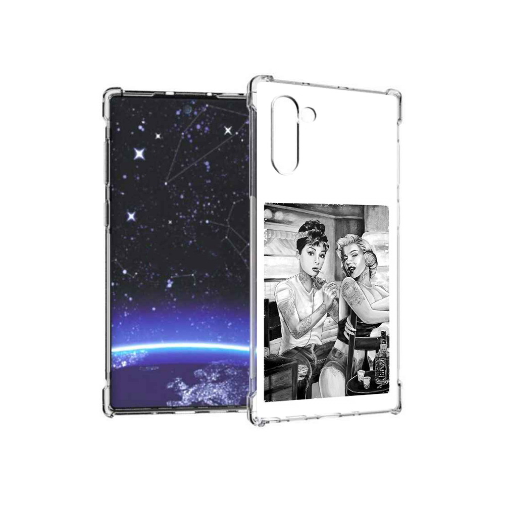 

Чехол MyPads Tocco для Samsung Galaxy Note 10 тату мастер (PT135782.511.637), Прозрачный, Tocco