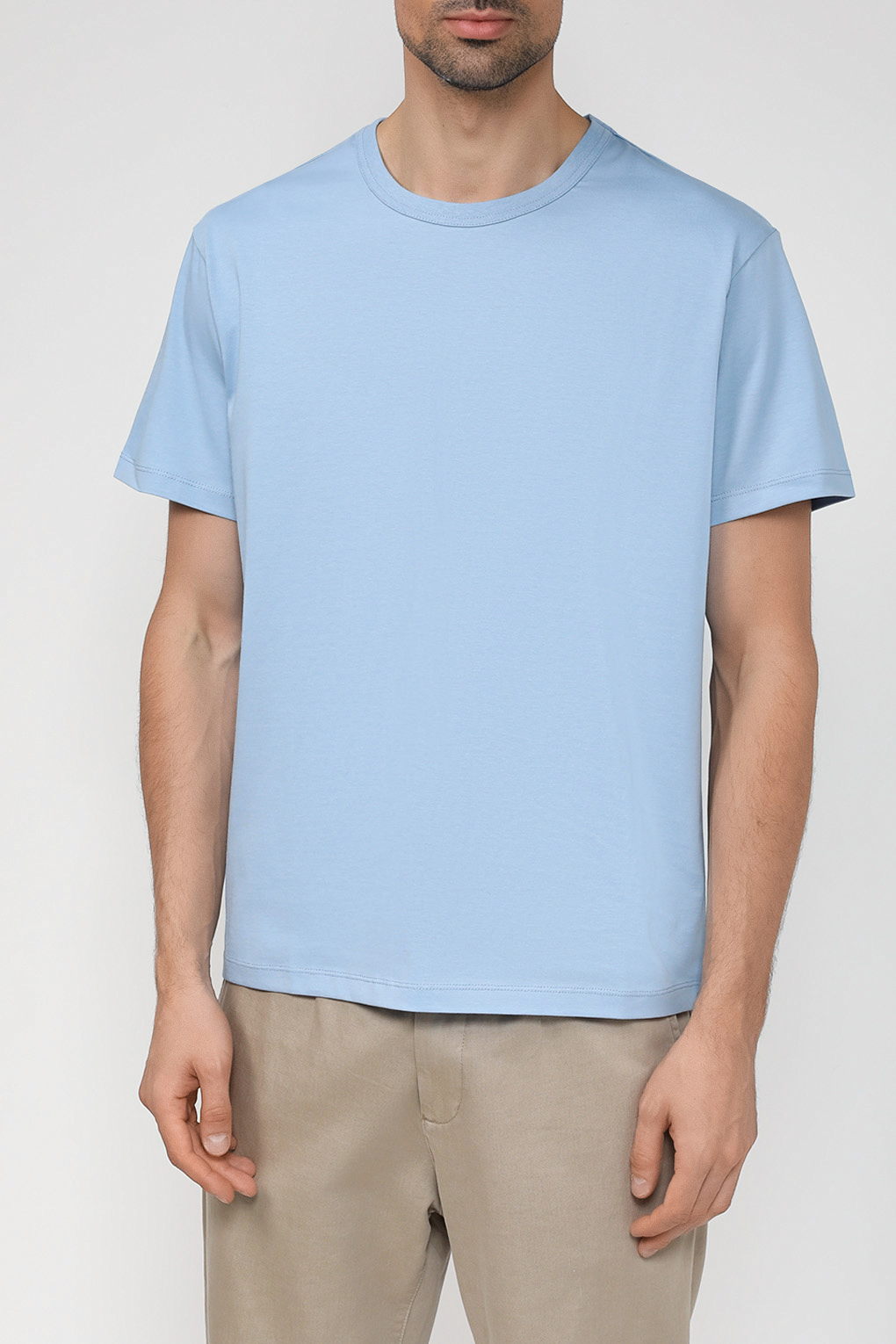 

Футболка мужская D.Molina DM230712235 голубая 3XL, Голубой, DM230712235