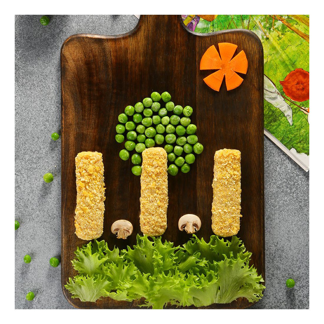 

Палочки из индейки МясновЪ ВКУСНЯШКА в панировке с кукурузными хлопьями охлажденные