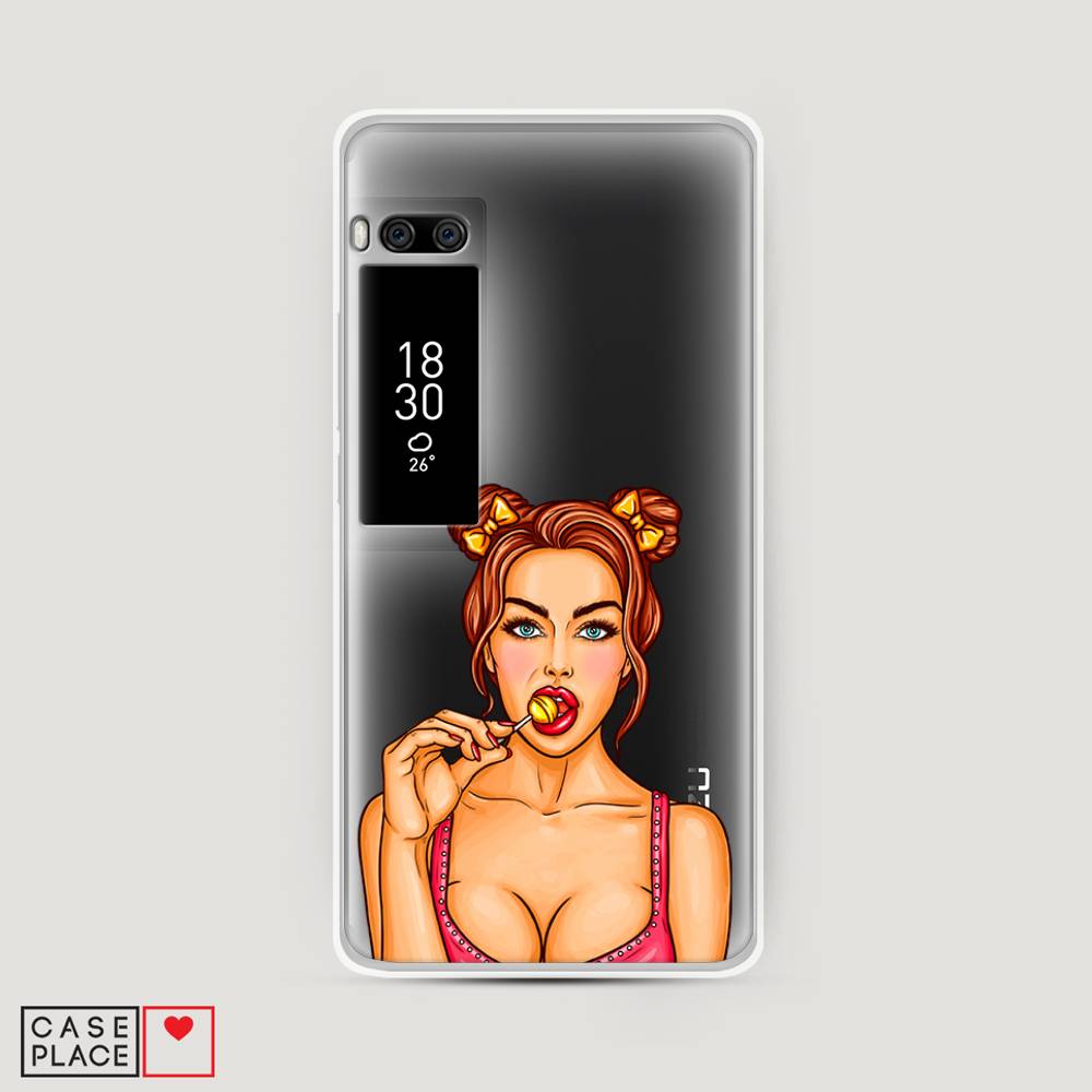 

Чехол Awog на Meizu Pro 7 "Вкусный леденец", Бежевый;коричневый;розовый