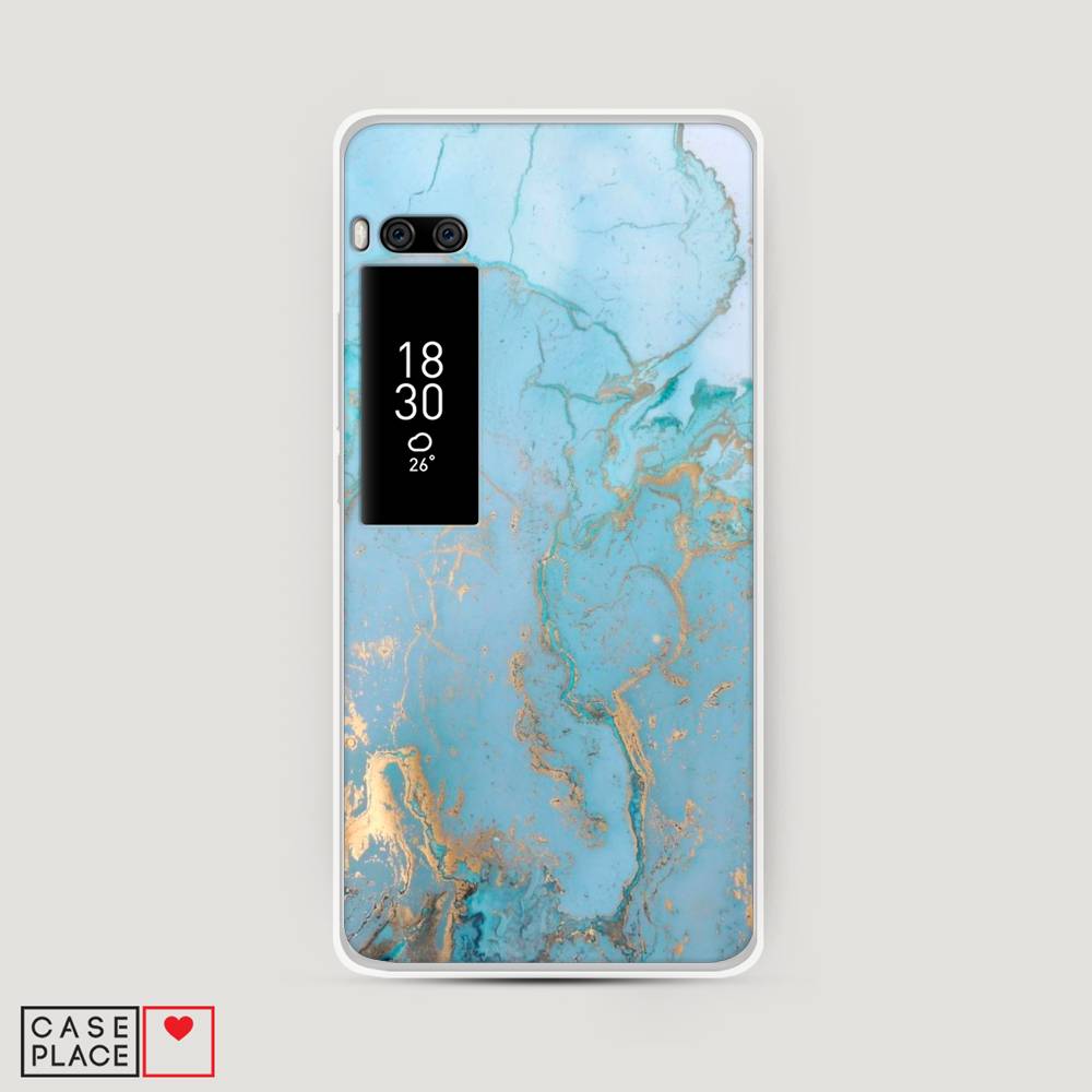 

Чехол Awog на Meizu Pro 7 "Голубой мрамор рисунок", 71850-3