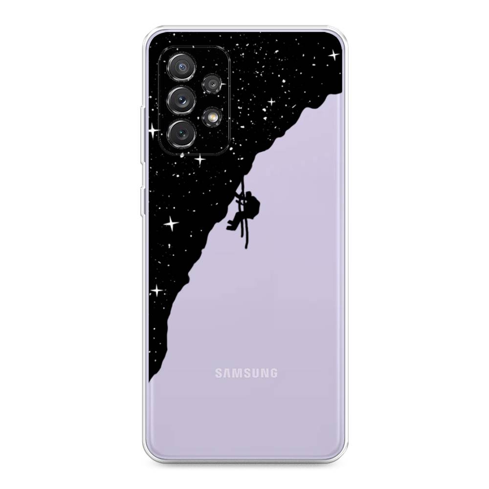 

Чехол Awog на Samsung Galaxy A73 / Самсунг A73 "Скалолаз в космосе", Черный;белый;бежевый, 2104650-4