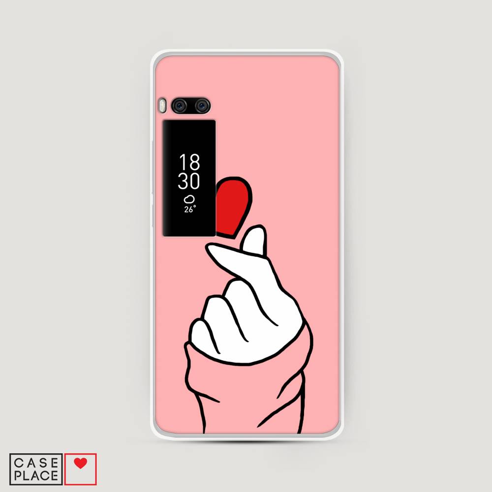 

Чехол Awog на Meizu Pro 7 "Милое сердечко", Белый;красный;черный, 71850-7