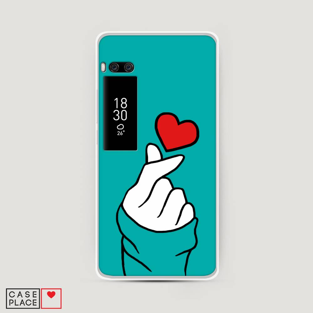 

Чехол Awog на Meizu Pro 7 "Маленькое сердечко", Голубой;белый;красный, 71850-7
