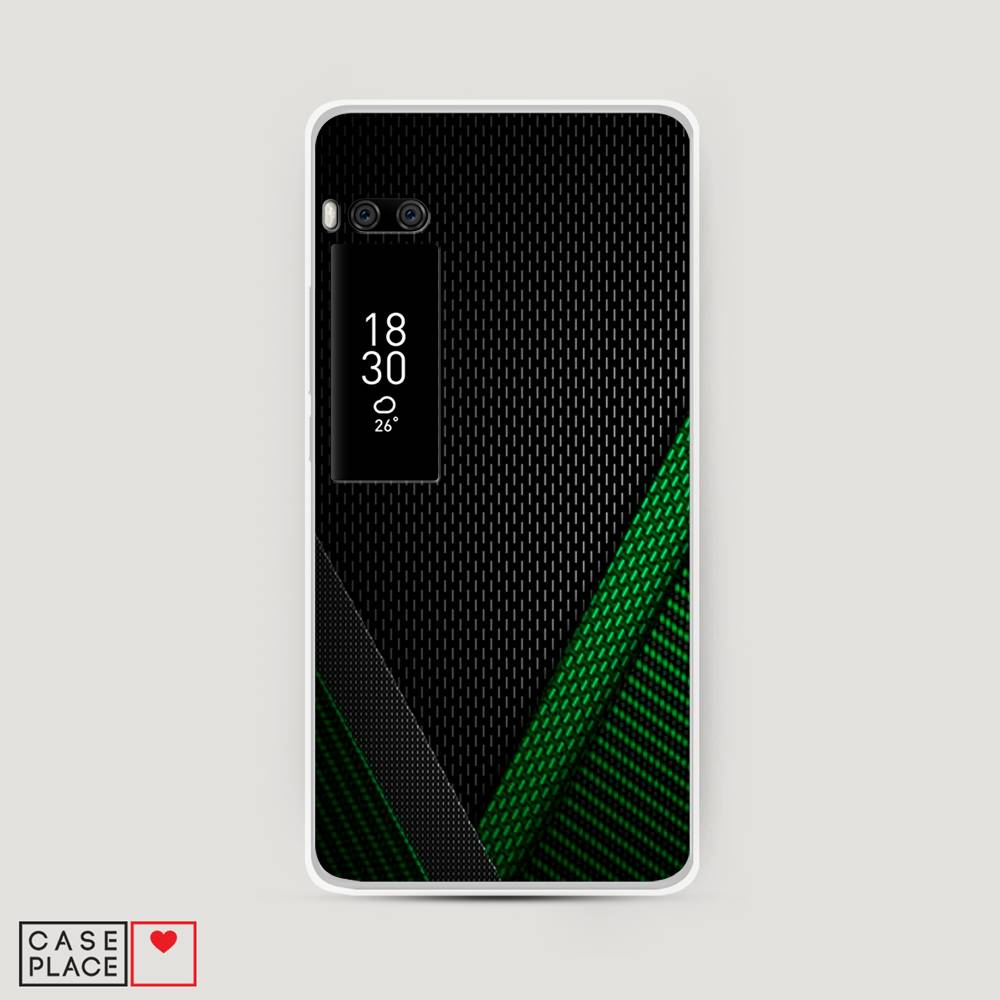 

Чехол Awog на Meizu Pro 7 "Зеленый карбон", Черный;зеленый, 71850-3