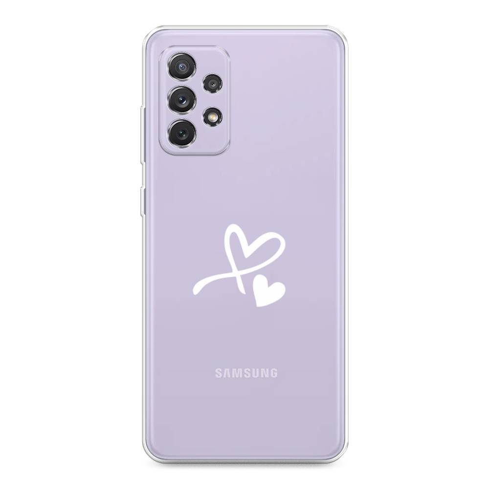 

Чехол Awog на Samsung Galaxy A73 / Самсунг A73 "Сердечко минимализм", Белый, 2104650-6