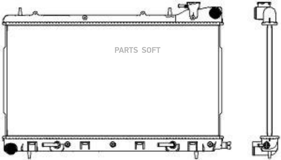 34218502SAK_радиатор охлаждения! АКПП, с горловиной\ Subaru Forester 2.0i 02-05