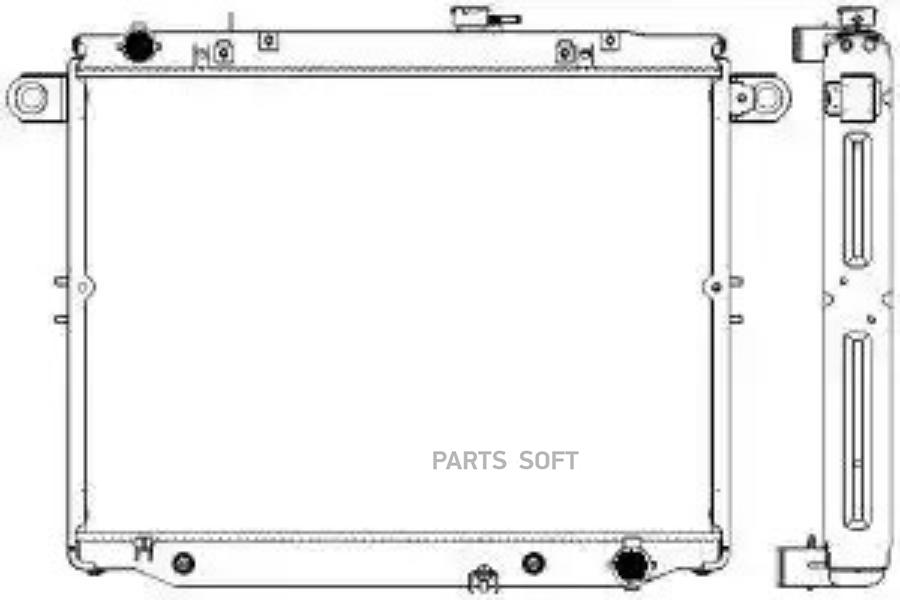 

34621001SAK_радиатор охлаждения! АКПП\ Toyota Land Cruiser 4.7i 32V 98-02