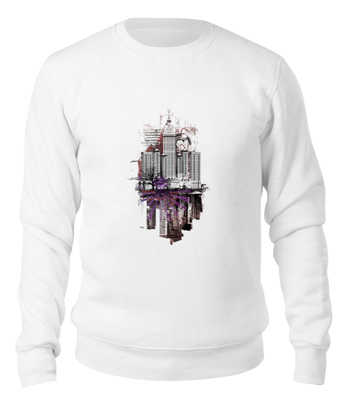 

Свитшот унисекс Printio City art белый XL, City art