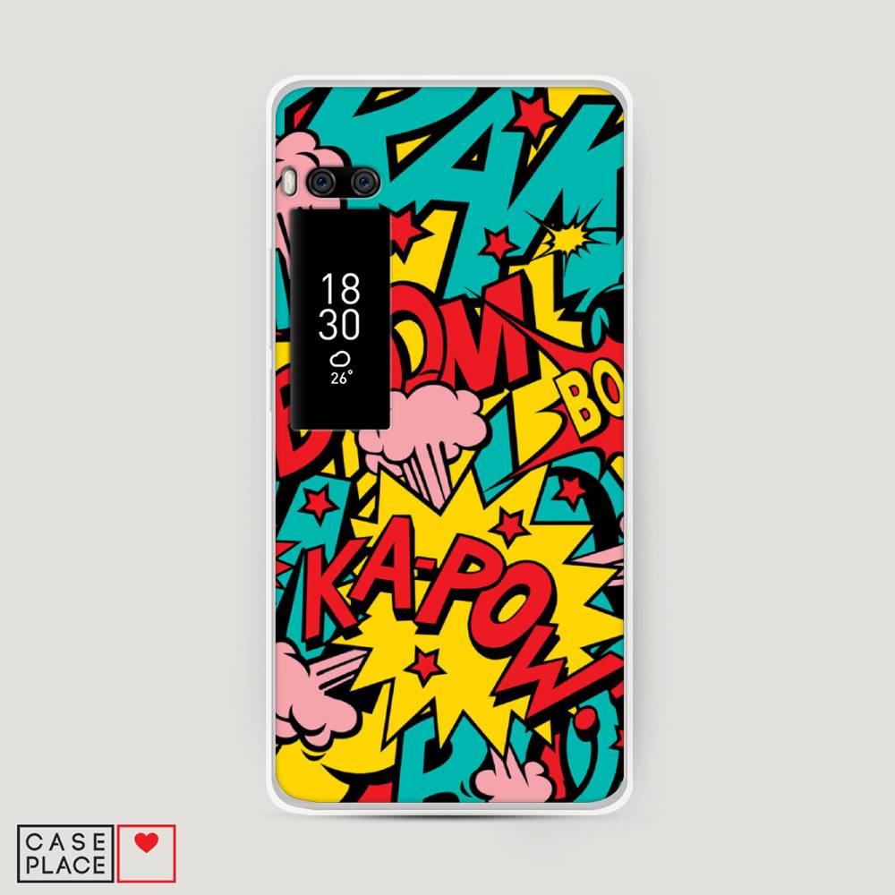 

Чехол Awog на Meizu Pro 7 Plus "Постер pop art", Голубой;желтый;красный, 71950-9