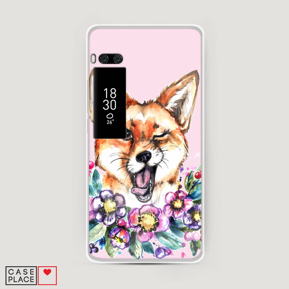 

Чехол Awog на Meizu Pro 7 Plus "Подмигивающая лиса", Оранжевый, 71950-10
