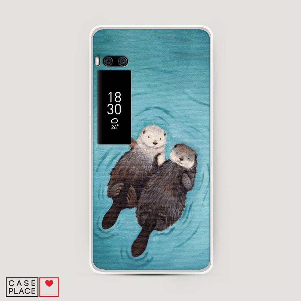 

Чехол Awog на Meizu Pro 7 Plus "Парочка бобров", Голубой, 71950-10