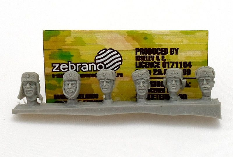 

Модель для сборки Zebrano Советские головы номер 2 ZF35011 1/35