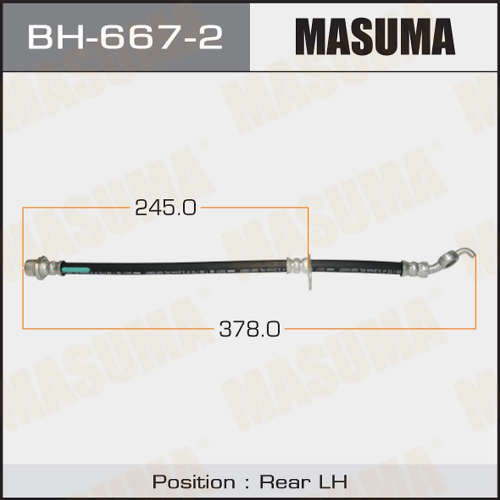 

Шланг тормозной Masuma BH-667-2