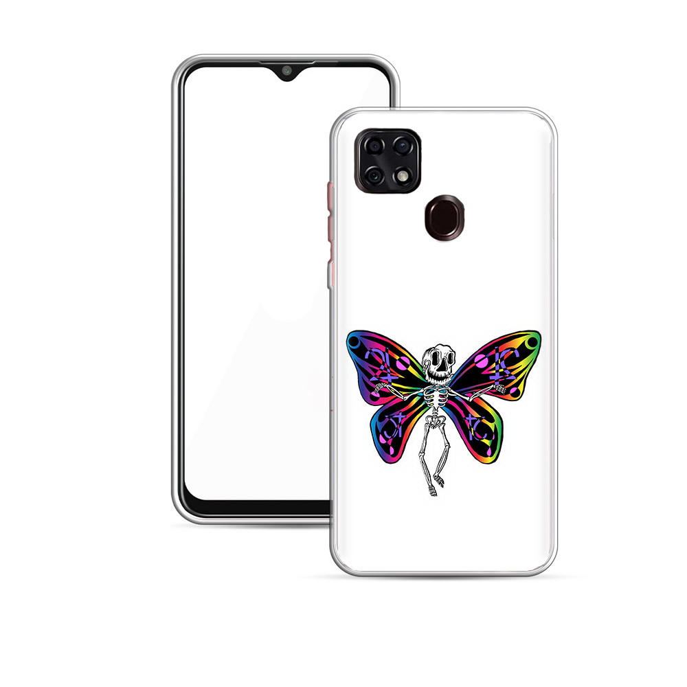 

Чехол MyPads Tocco для ZTE Blade 20 Smart эффект бабочки (PT226940.456.701), Прозрачный, Tocco
