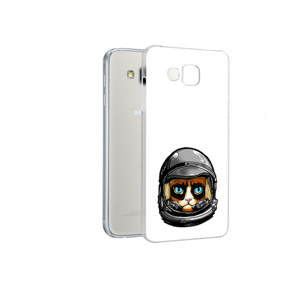 

Чехол MyPads Tocco для Samsung Galaxy A7 кот космонавт, Прозрачный, Tocco