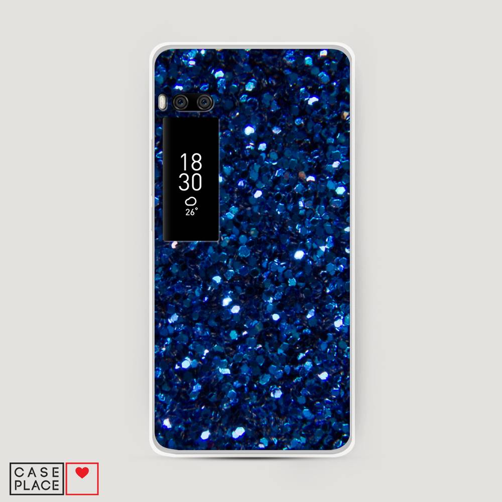 

Чехол Awog "Синие блестки рисунок" для Meizu Pro 7 Plus