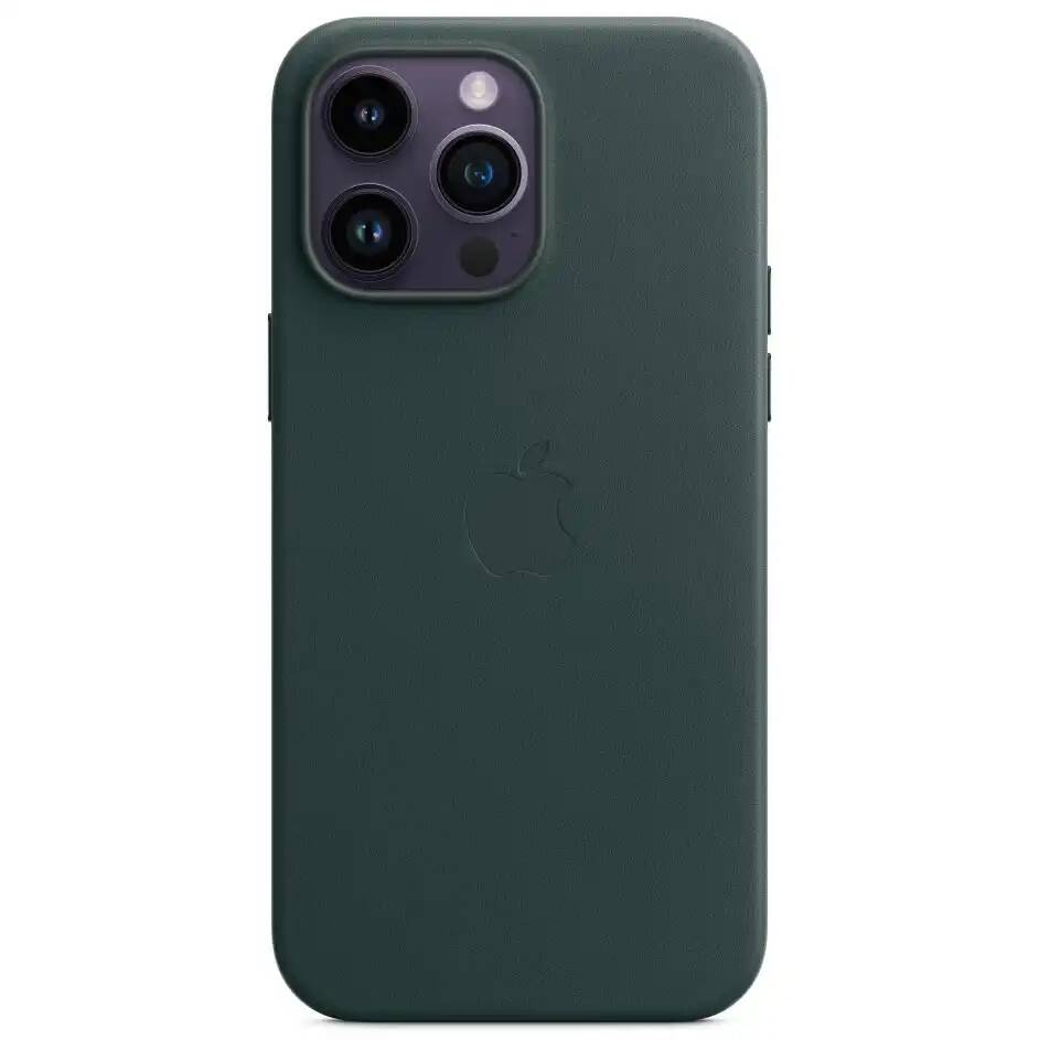 

Чехол Apple iPhone 14 Pro Max Leather MagSafe Forest, Зеленый, iPhone 14 Pro Max Leather MagSafe Forest