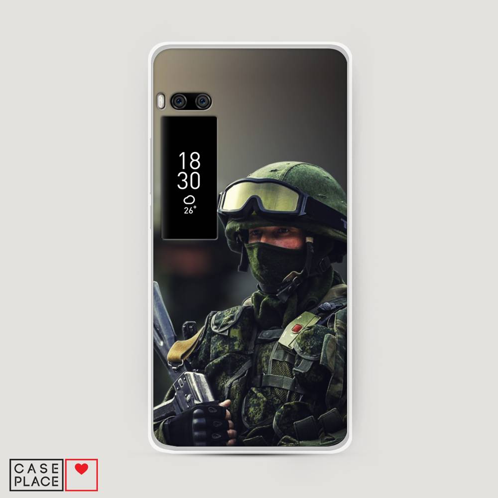 

Чехол Awog на Meizu Pro 7 Plus "Солдат", Зеленый;серый, 71950-5