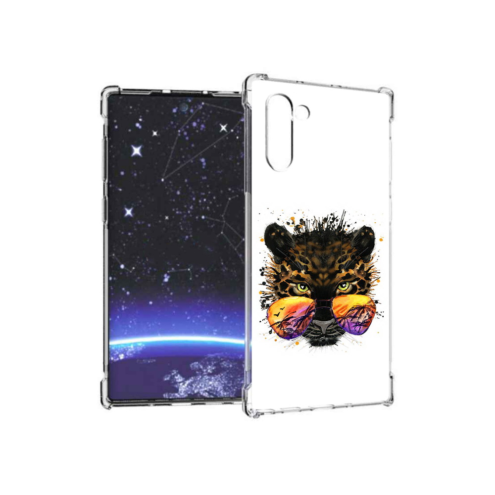 

Чехол MyPads Tocco для Samsung Galaxy Note 10 тропический леопард (PT135782.511.649), Прозрачный, Tocco