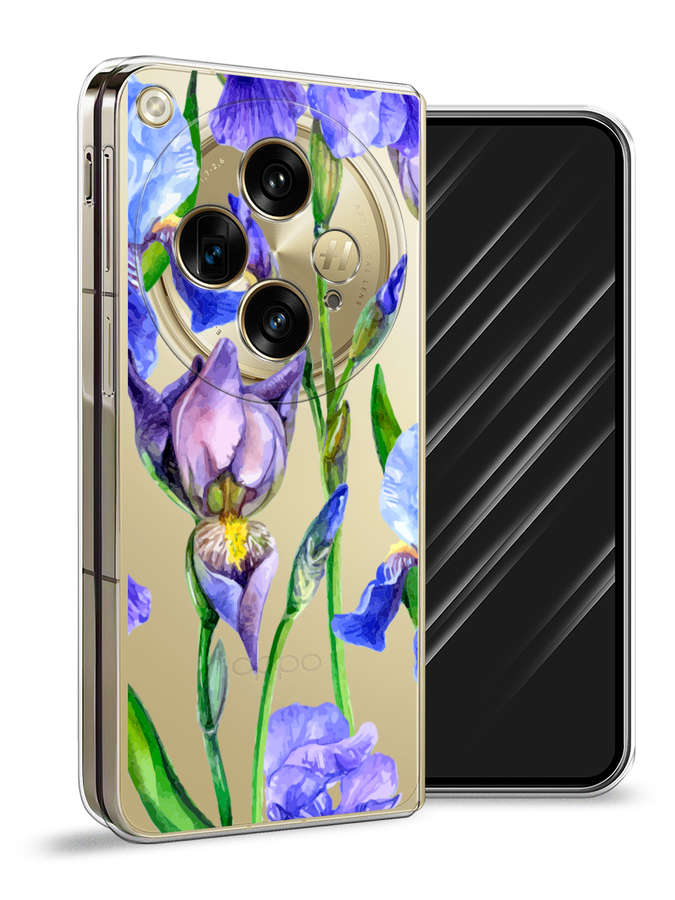 

Чехол Awog на OnePlus Open "Синие ирисы", Фиолетовый;голубой;зеленый, 154350-1