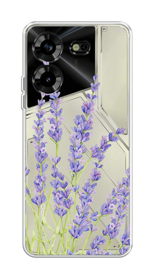 

Чехол Homey на Tecno Pova 5 "Лавандовые стебли", Фиолетовый;зеленый, 303950-1