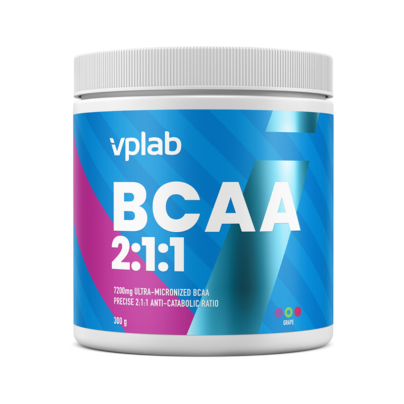 vplab BCAA 2:1:1, 300 г, вкус: виноград