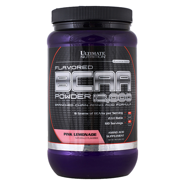 Ultimate Nutrition Flavored BCAA Powder 12000 2:1:1, 457 г, вкус: розовый лимонад