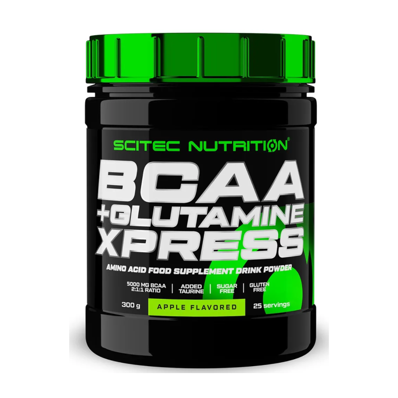 Scitec Nutrition BCAA 2:1:1 + Glutamine Xpress, 300 г, вкус: яблоко