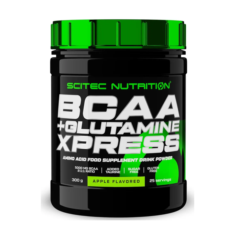 

Scitec Nutrition BCAA 2:1:1 + Glutamine Xpress, 300 г, вкус: яблоко, BCAA 2:1:1 + Glutamine Xpress