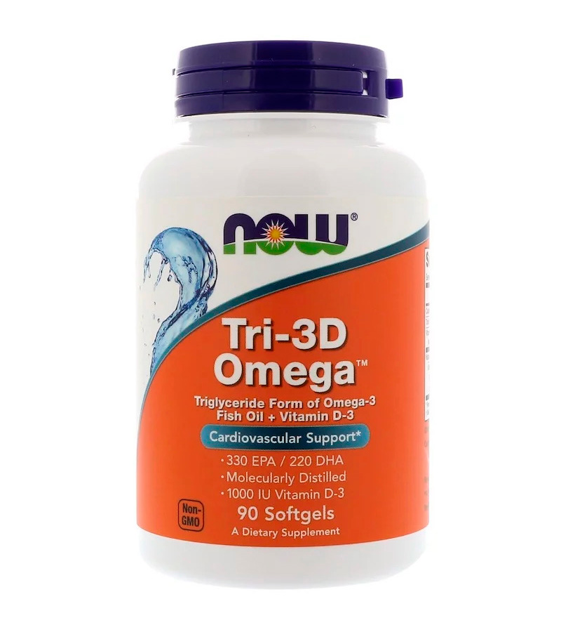 

NOW Tri-3D Omega, 90 капс, Tri-3D Omega
