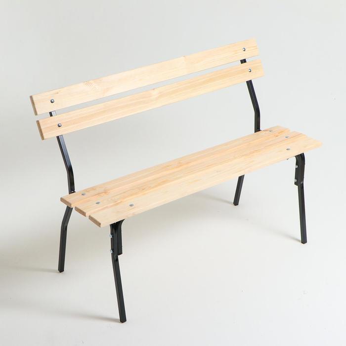 

Скамейка "ХИТ" 120 х 33 х 45см, Черный;бежевый
