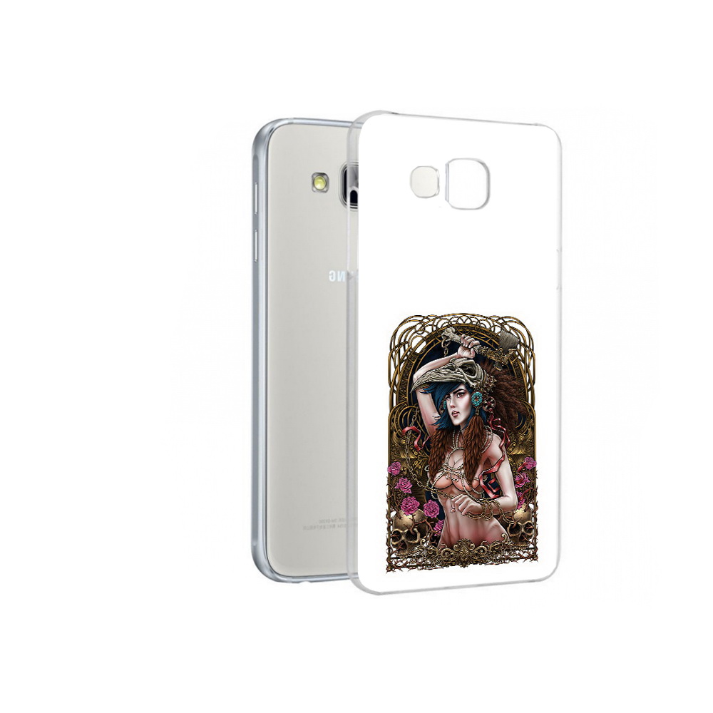 

Чехол MyPads Tocco для Samsung Galaxy A7 красивая девушка рисунок, Прозрачный, Tocco