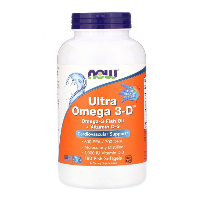 фото Now ultra omega 3-d, 180 капс