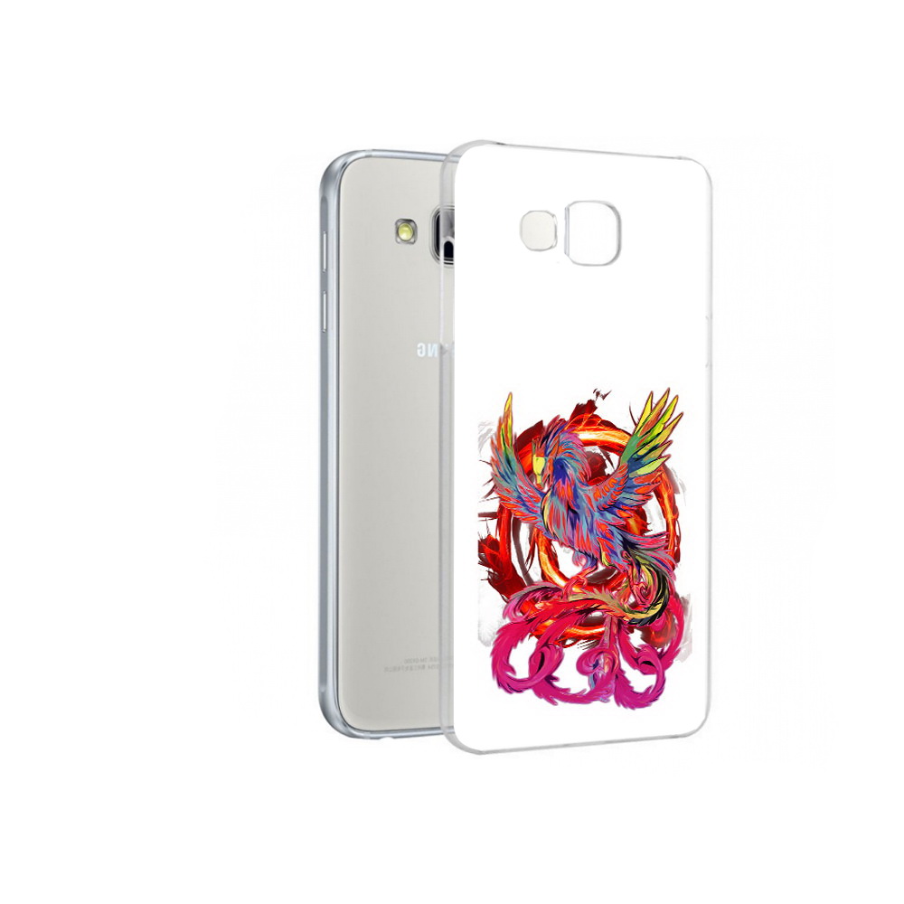 

Чехол MyPads Tocco для Samsung Galaxy A7 красочный феникс, Прозрачный, Tocco