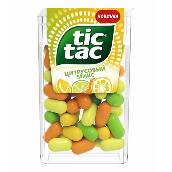 Драже Tic Tac Цитрусовый микс 49 г