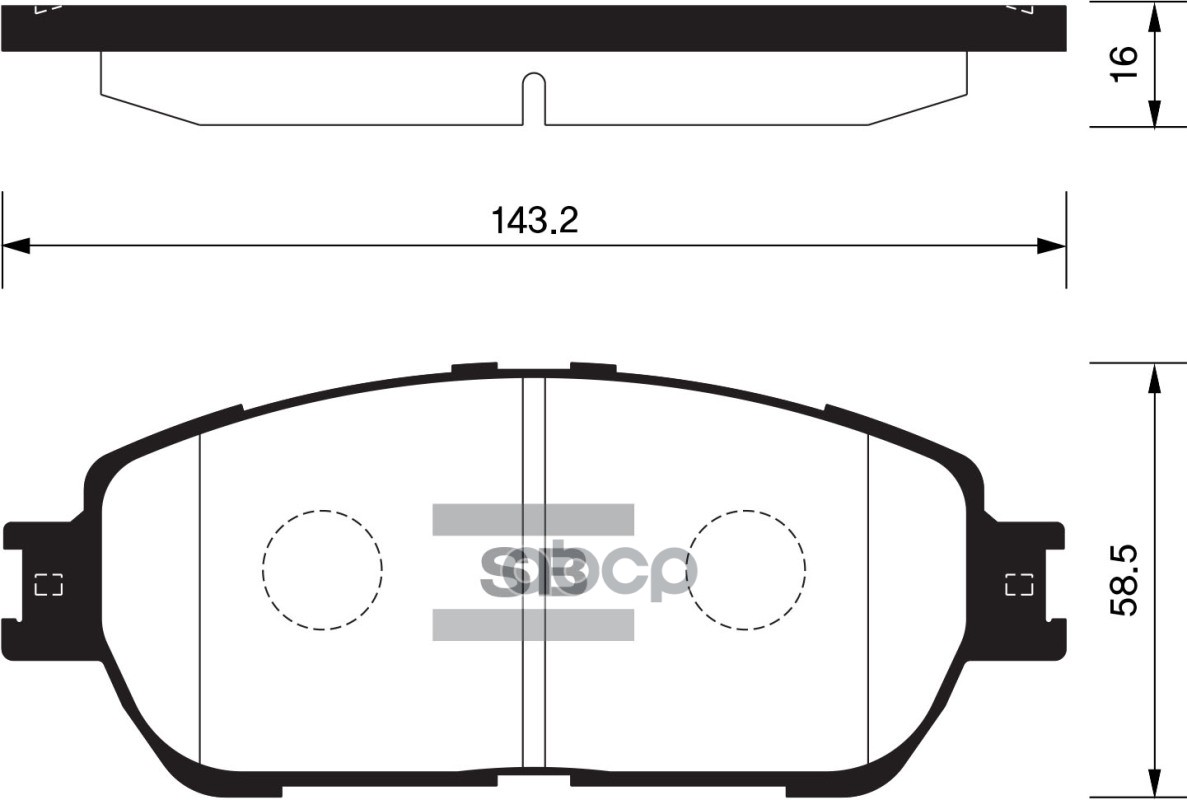 

Тормозные колодки Sangsin brake передние дисковые для Toyota Camry V40 2006- SP1372