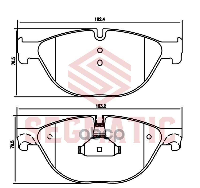 

Колодка Торм Диск Пер Bmw 5 (F10, F18) 2010- SEGMATIC SGBP2786