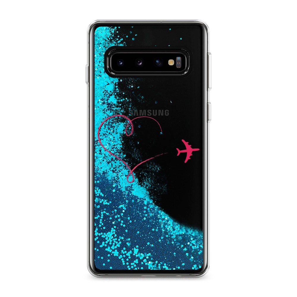 

Чехол Awog на Samsung Galaxy S10 "Сердце и самолет", Разноцветный, 27093-1