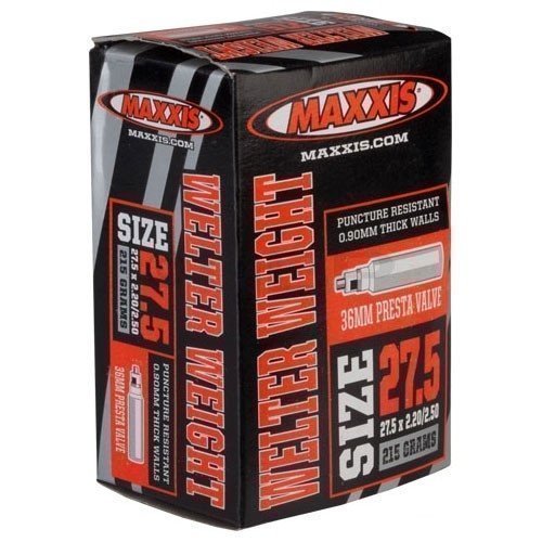 

Велосипедная камера Maxxis Welter Weight 27.5, Черный, Welter Weight