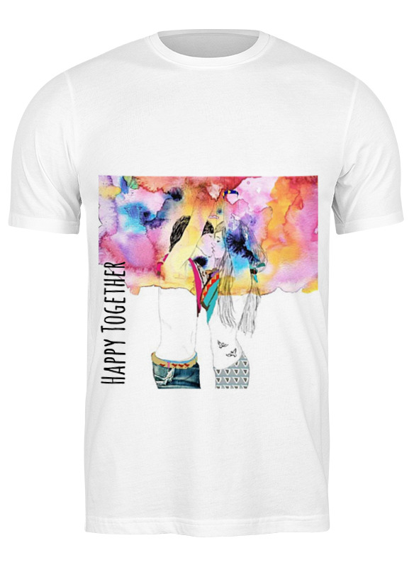 

Футболка мужская Printio Happy together белая XL, Белый, Happy together