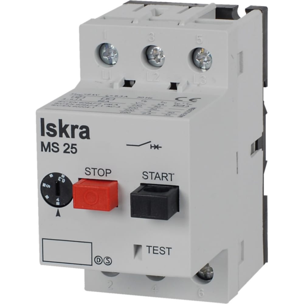 

Автомат защиты двигателя Iskra MS25-1 УТ-00019740